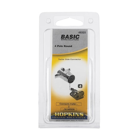 Hoppy Hopkins 4 Round Trailer Connector 5.5 in. 48325